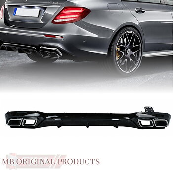 1. ckm w213 2018 FACELIFT  a-look  rear diffuser kit Black trim