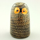 Oiva Toikka (1997) Brilliant Barn Owl (Riihipöllö) Glass Bird 16 cm (3)