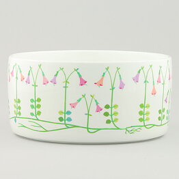 Stig Lindberg (Linnea 1965) Cylinder Bowl with Flower Decor 18 cm