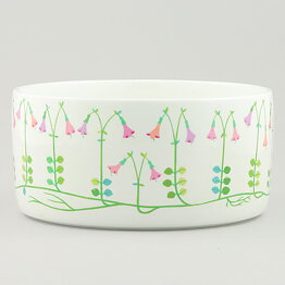 Stig Lindberg (Linnea 1965) Cylinder Bowl with Flower Decor 18 cm
