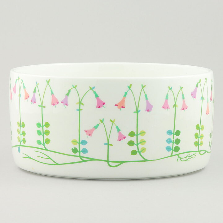 Stig Lindberg (Linnea 1965) Cylinder Bowl with Flower Decor 18 cm