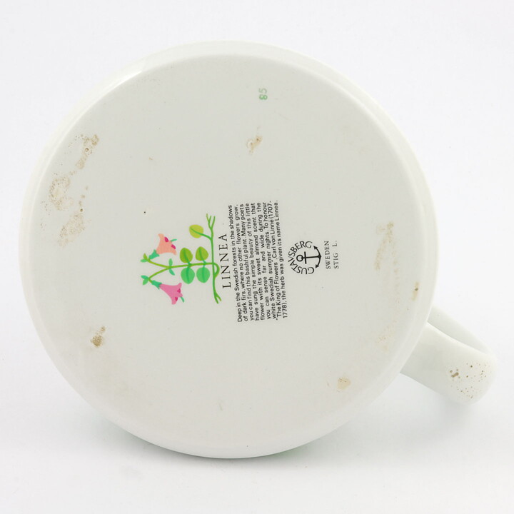 Stig Lindberg (Linnea 1965)  Pitcher with Flower Decor 19/13 cm