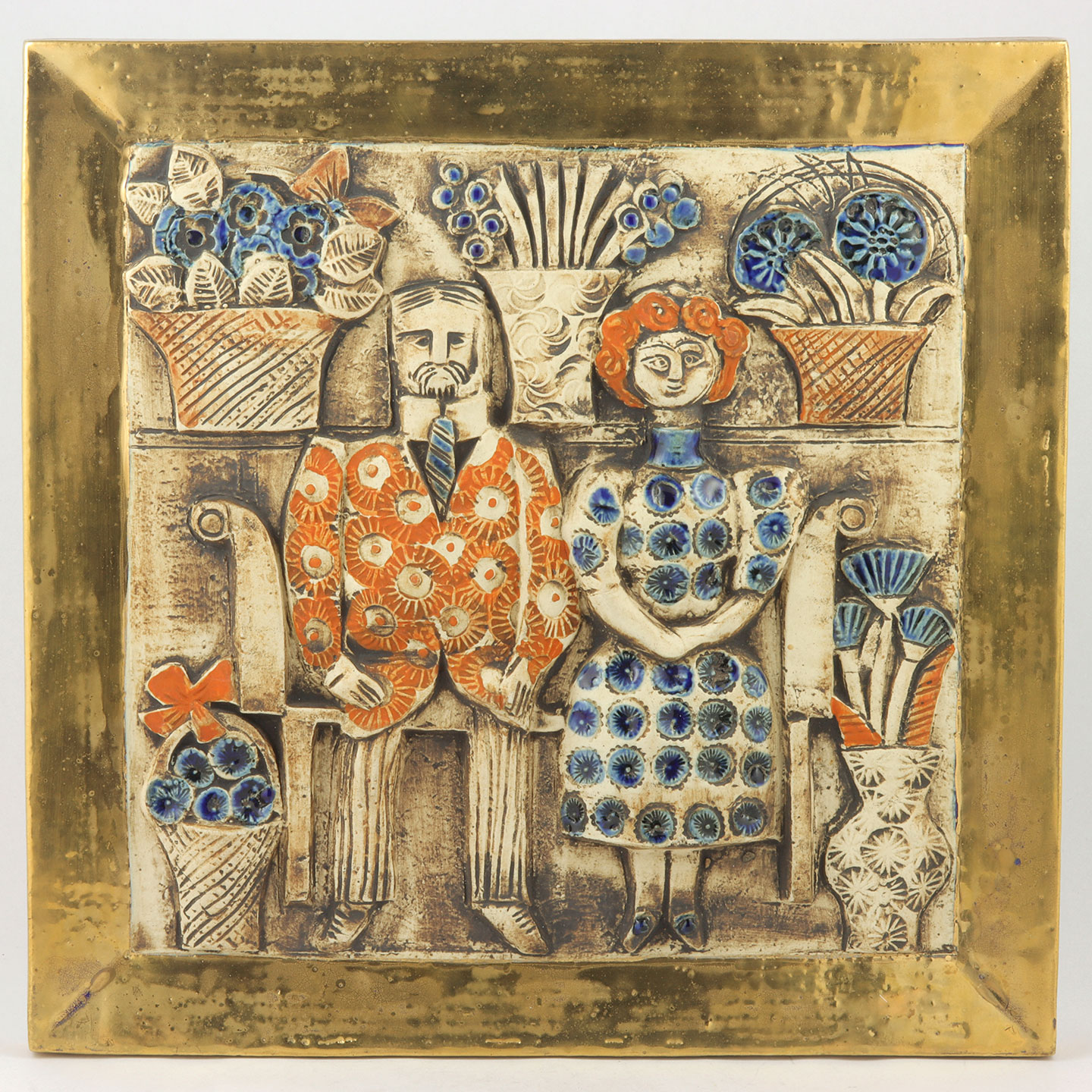 リサラーソン 陶板 ヴィンテージ 夫婦 【公式通販】