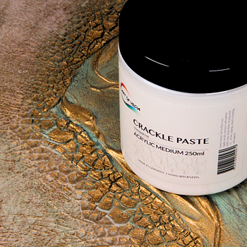 Akrylmedium - Crackle Paste - Art of Veda - Transparent, 250ml