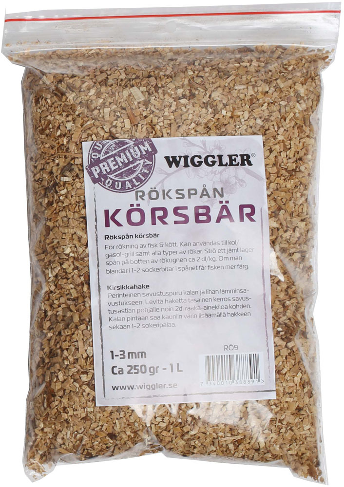 Wiggler rökspån av körsbär 250gr