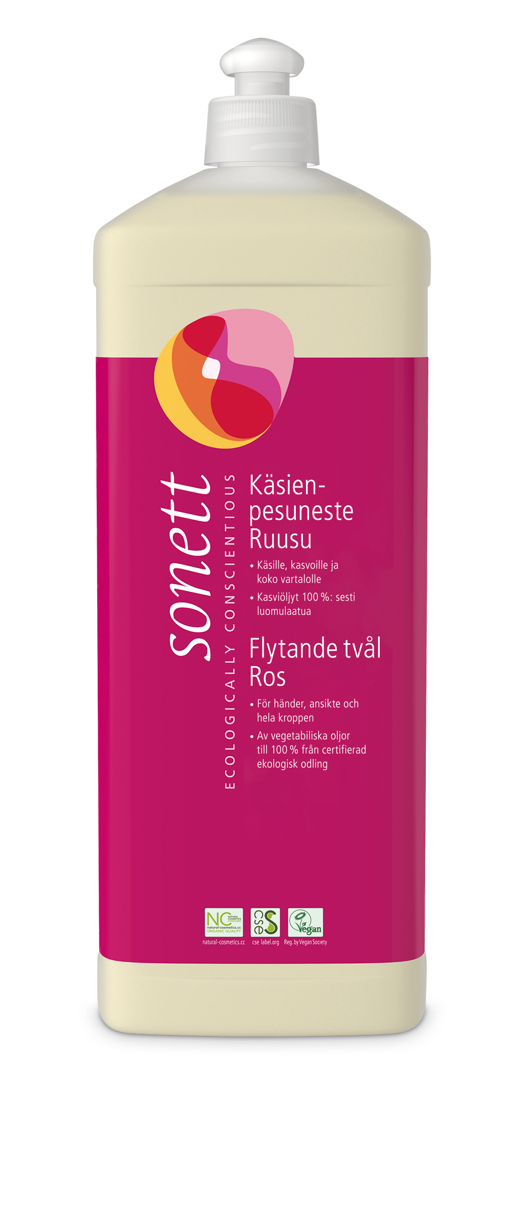 Tvål Ros refill 1l x6