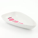 Stig Lindberg (Pall 1963) Pointy Dish  with Pink Apple Decor 25 cm