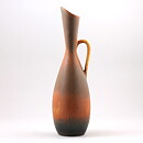 Carl-Harry Stålhane (SYE 1950s) Brown Vase with Swelling Base 32 cm