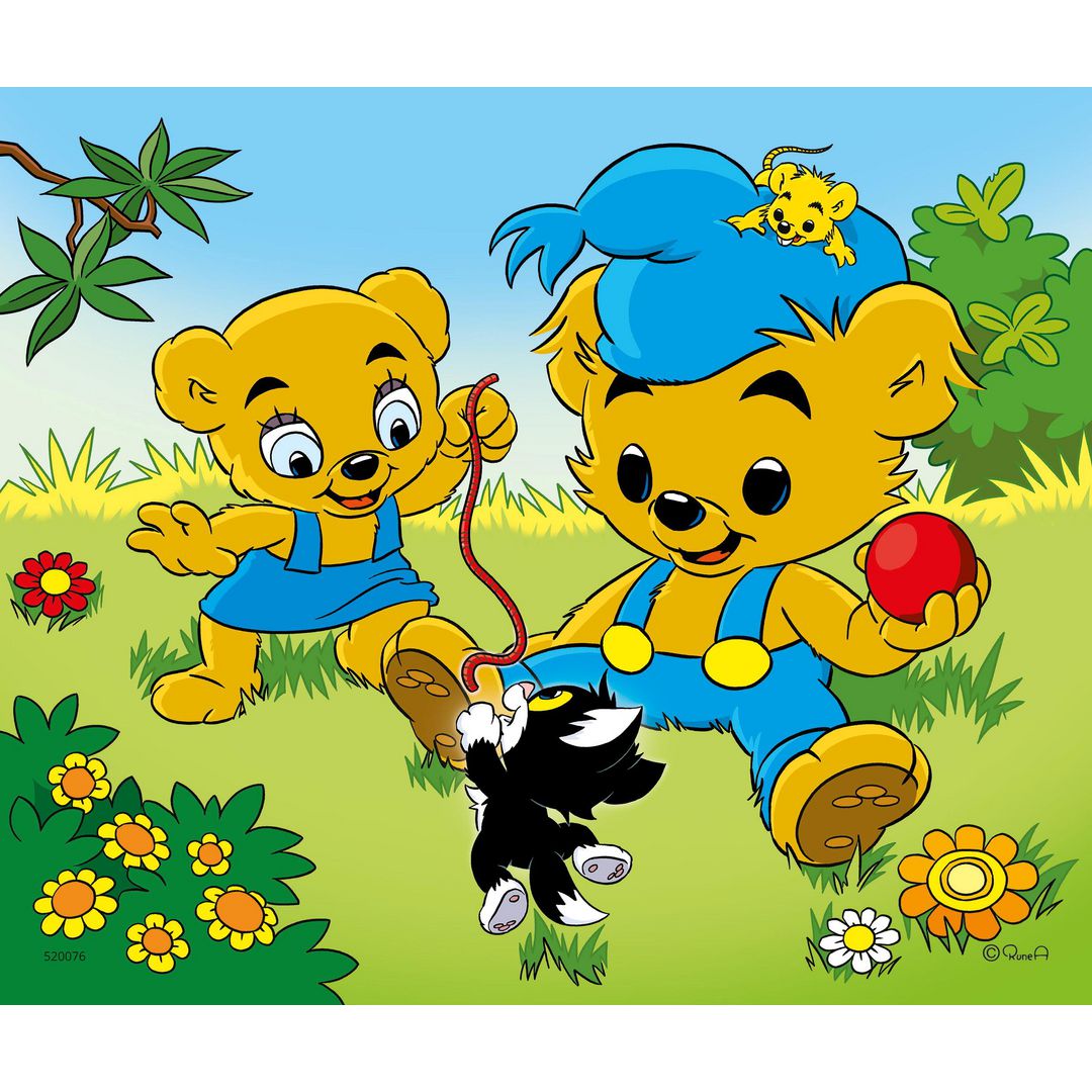 Träpussel Bamse 6 bitar - 2
