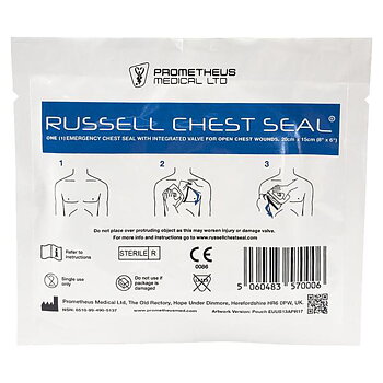 PROMETHEUS MEDICAL RUSSEL CHEST SEAL 20 X 15 CM