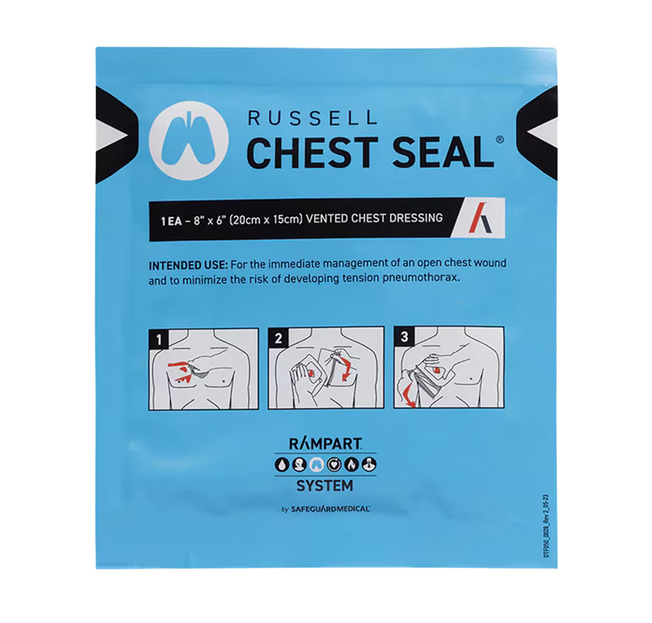 PROMETHEUS MEDICAL RUSSEL CHEST SEAL 20 X 15 CM