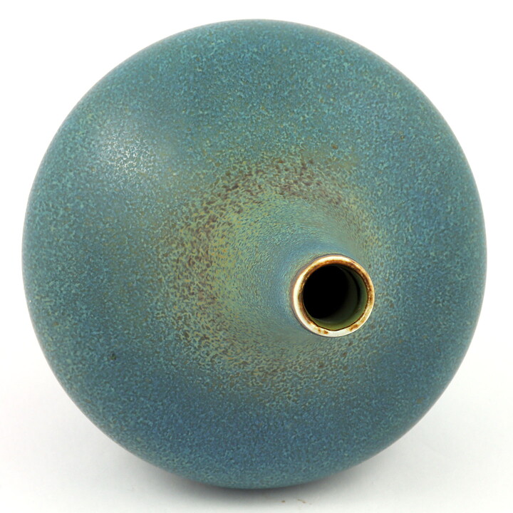 Gunnar Nylund (NSQ 1950s) Blue Spinning Top Vase 22 cm