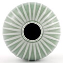 スティグ・リンドベリ　ドミノ(Domino)シリーズ  球形の花瓶(緑)  Vase  1954年 (9 cm)