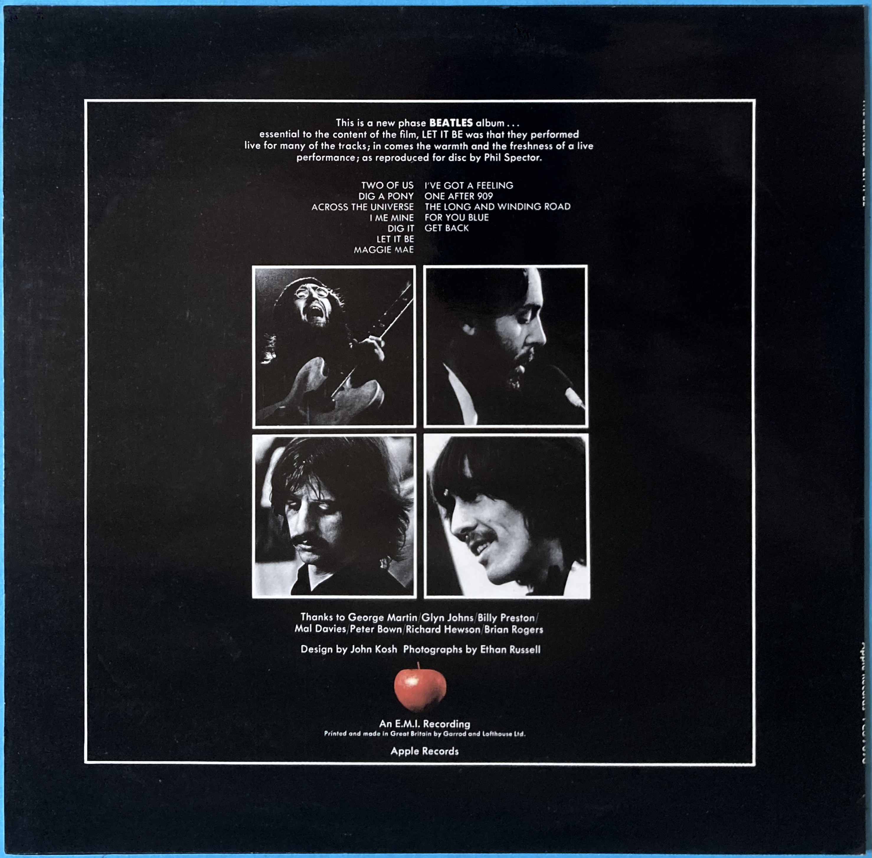 BEATLES - Let it be UK-orig Box set LP 1970 - 12