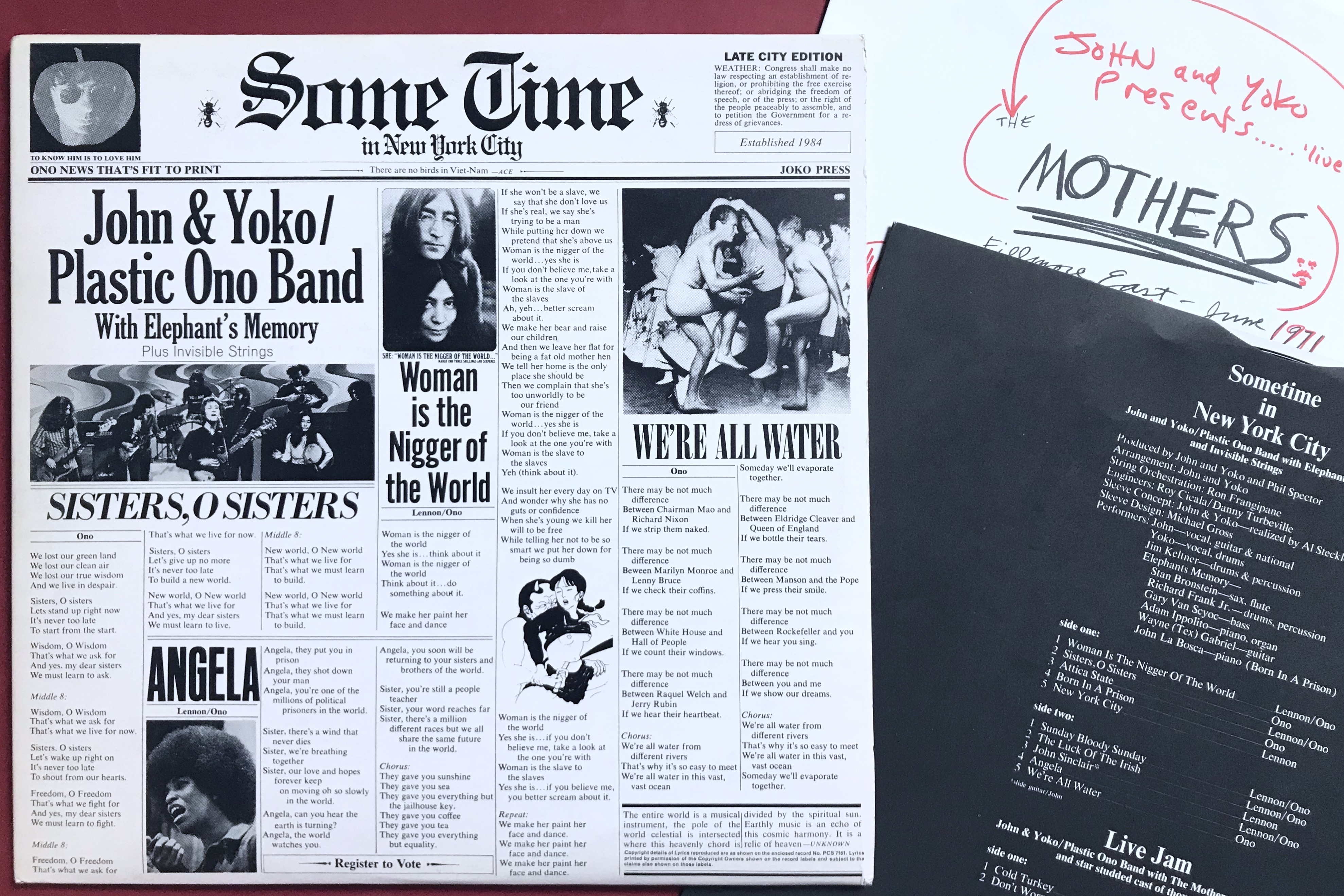 JOHN LENNON - Some time in New York city UK-orig 2LP 1972