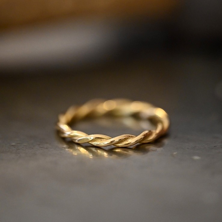 Ring Ask handgjord guld 18 karat 