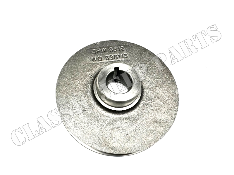 Pulley crankshaft 1 groove cast WILLYS MB - 2