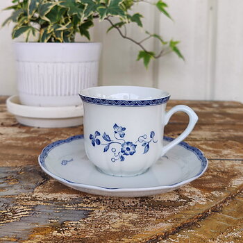 Blå Herrgård kaffekopp från Christineholm