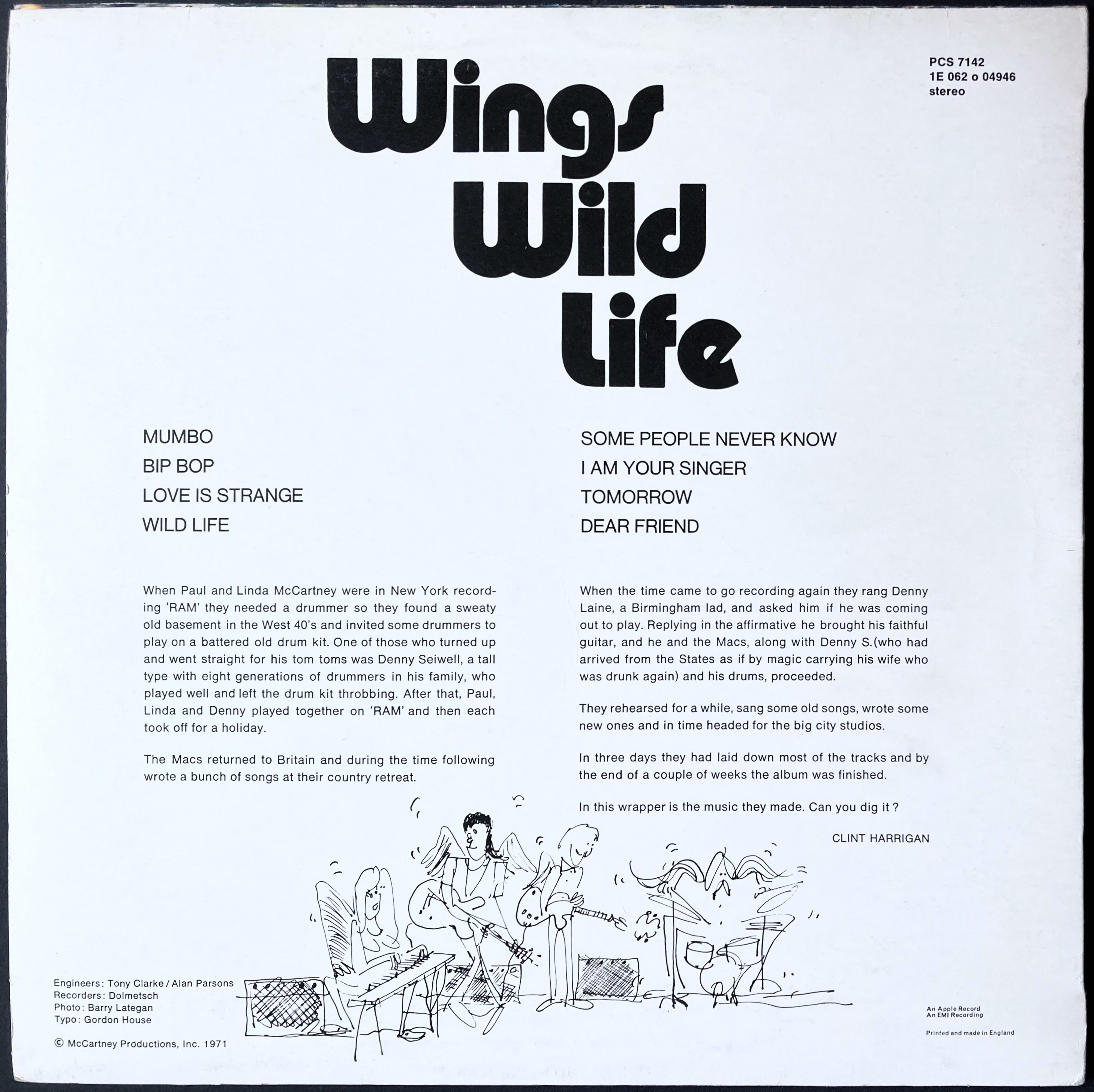 WINGS - Wild life UK-orig LP 1971 - 2