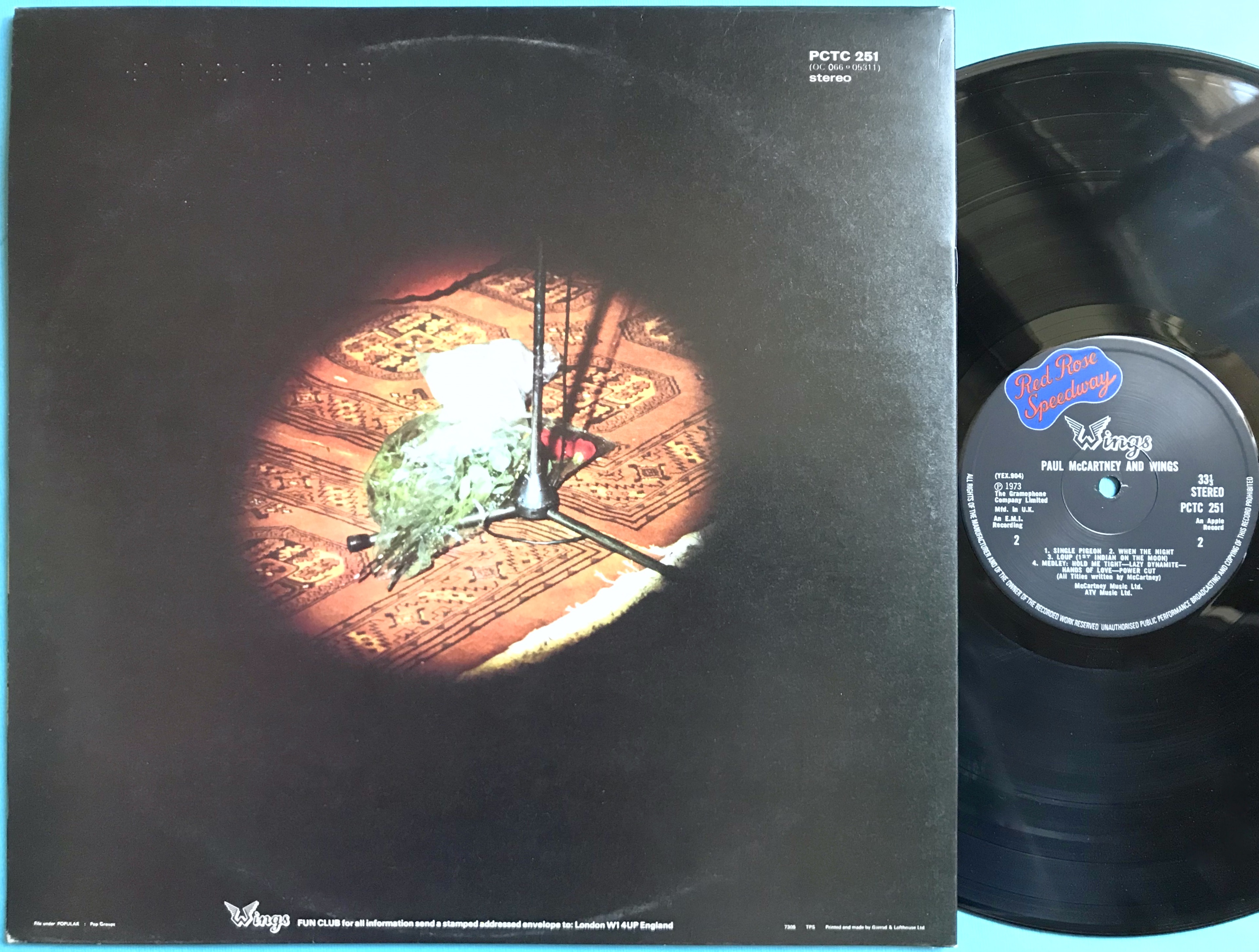 WINGS - Red rose speedway UK-orig LP 1973 - 2