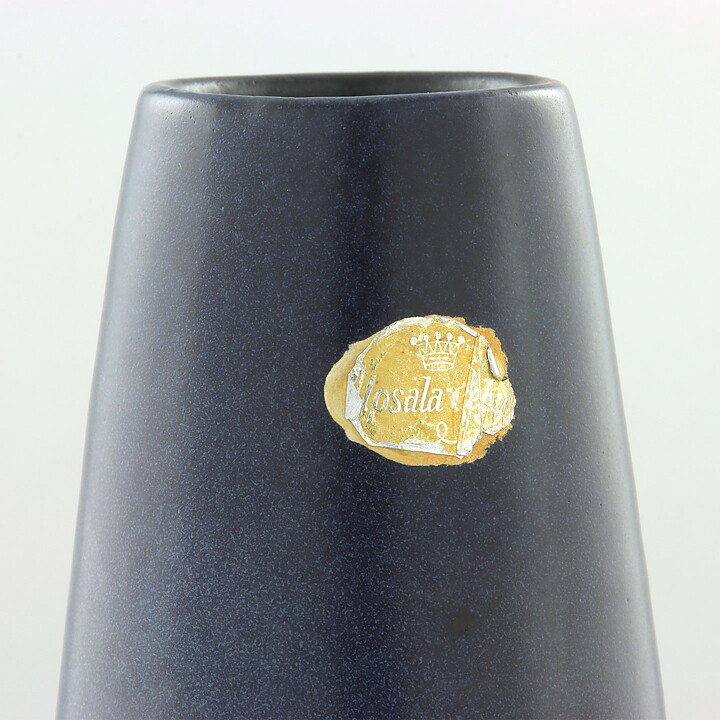 イングリッド・アッターボリ Parmaシリーズ  青い細身の花瓶   Vase (28cm)  1953年