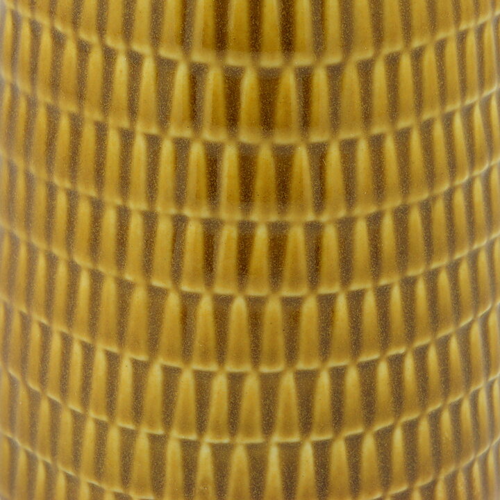 スティグ・リンドベリ  Reptilシリーズ 細長いマスタードイエローの花瓶 Vase  (大)  1953年