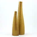 Stig Lindberg (Reptil 1953) Brown Slender Vase with Scale Relief 31 cm
