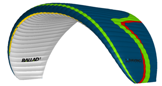 DAVINCI gliders. BALLAD 2 Semi-reflex PPG all-rounder - 6