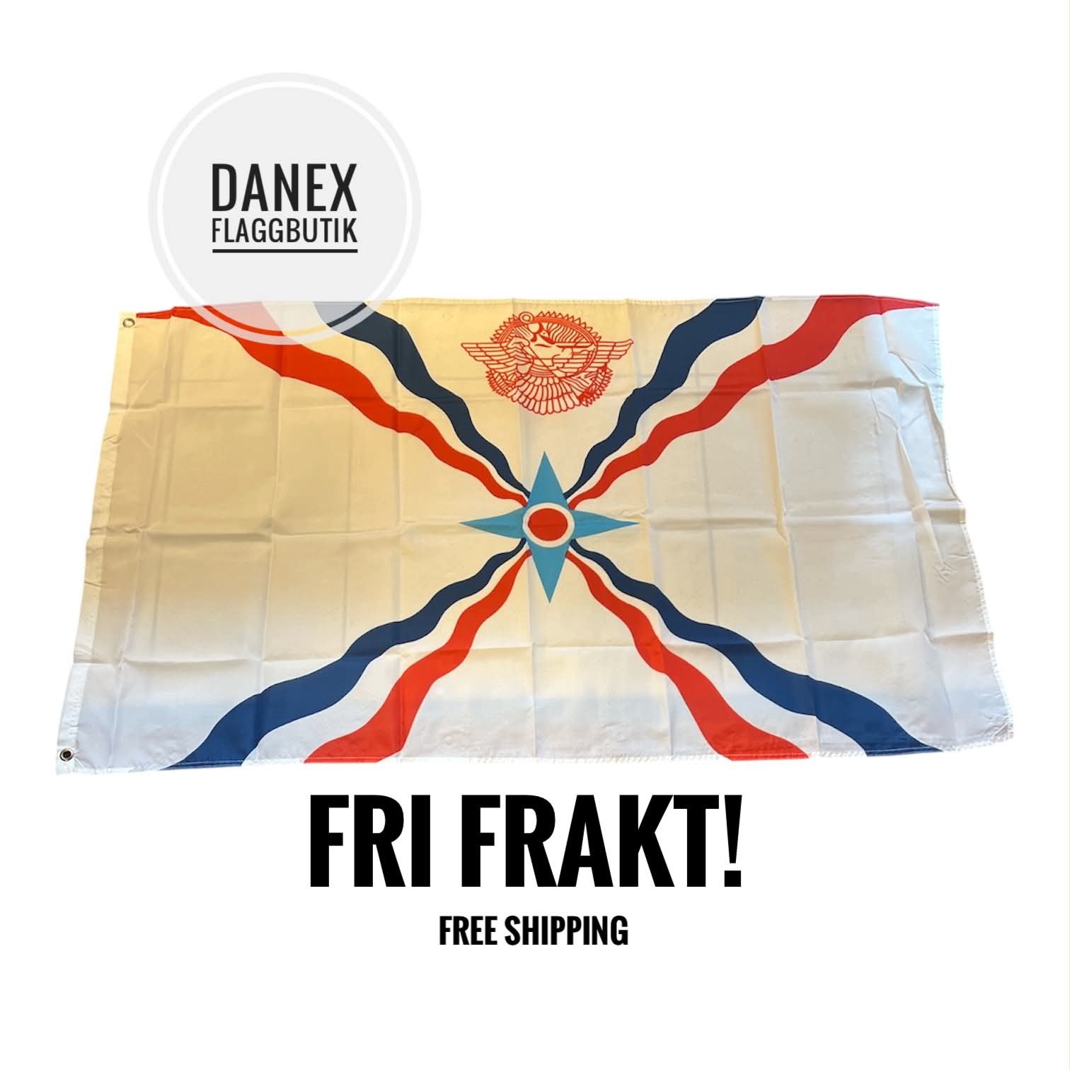 Assyriska flaggan  90 x 150cm 