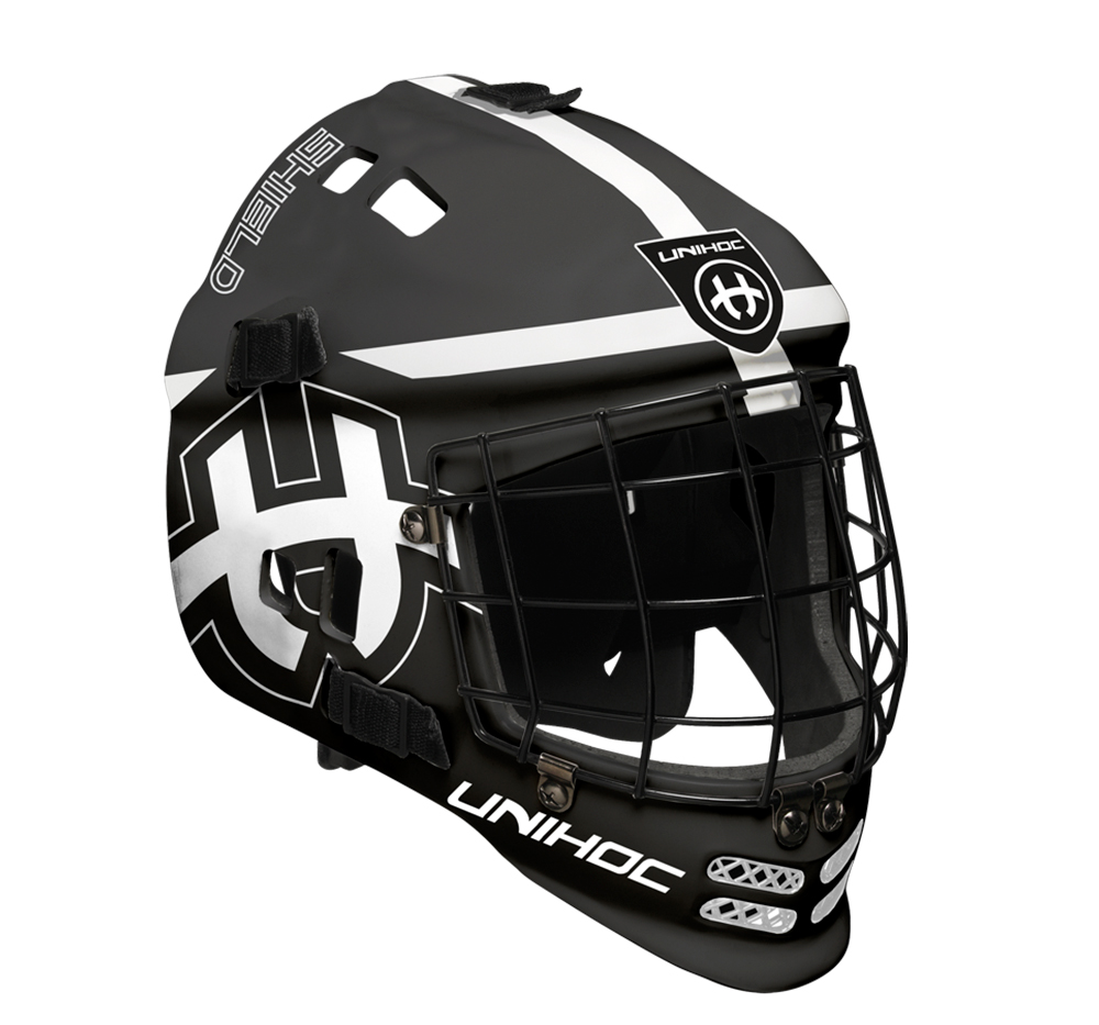 Unihoc Goalie Mask Shield JR black / white