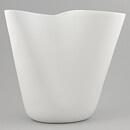 Stig Lindberg (Veckla 1992) Free-Formed White Vase 25/21 cm