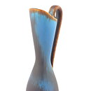 グナー・ニールンド AUEシリーズ ターコイズと茶色の持ち手付き花瓶  Vase  (26 cm)  1950年代