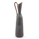 グナー・ニールンド AUEシリーズ ターコイズと茶色の持ち手付き花瓶  Vase  (26 cm)  1950年代