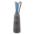グナー・ニールンド AUEシリーズ ターコイズと茶色の持ち手付き花瓶  Vase  (26 cm)  1950年代
