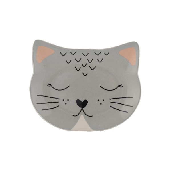 Mason Cash Matskål Katt Smokey Grå Small 16cm