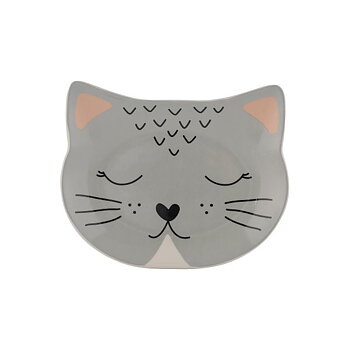 Mason Cash Matskål Katt Smokey Grå Small 16cm