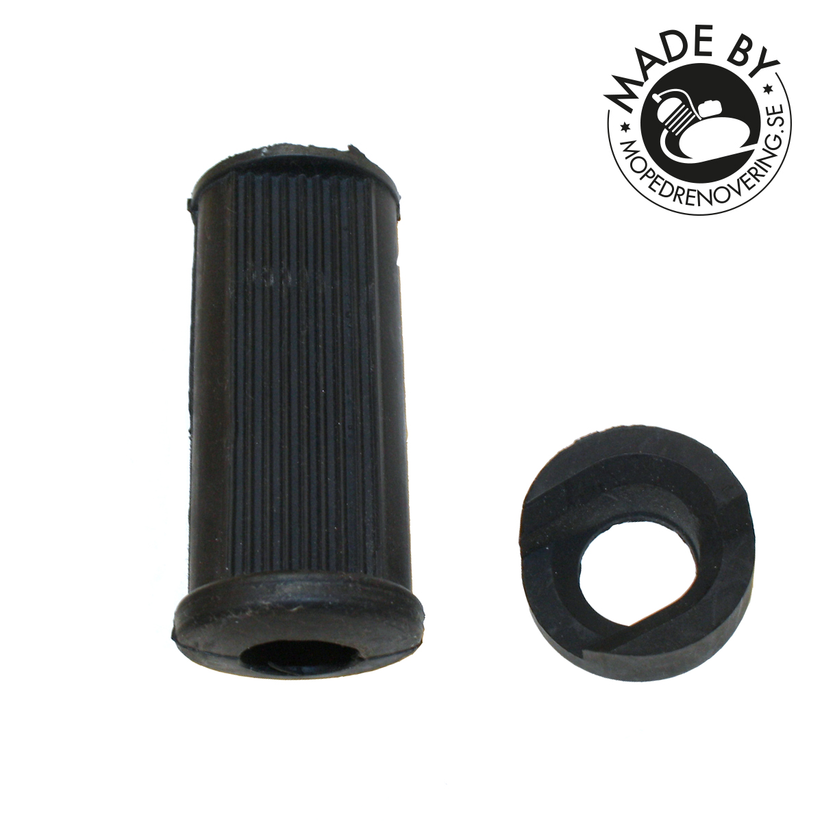 Standard American Weekend footrest rubber right and loose piece for brake pedal right, Made by Mopedrenovering.