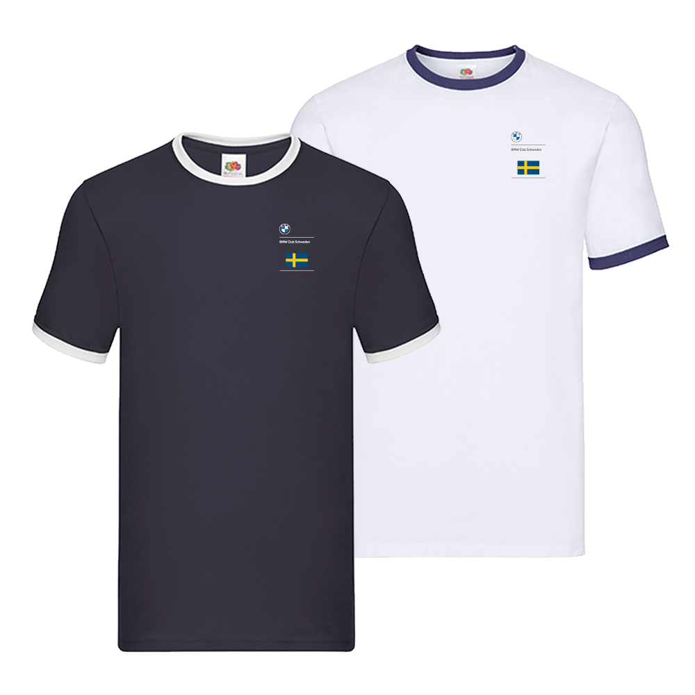 T-shirt med kontrastfärg Unisex med tryck