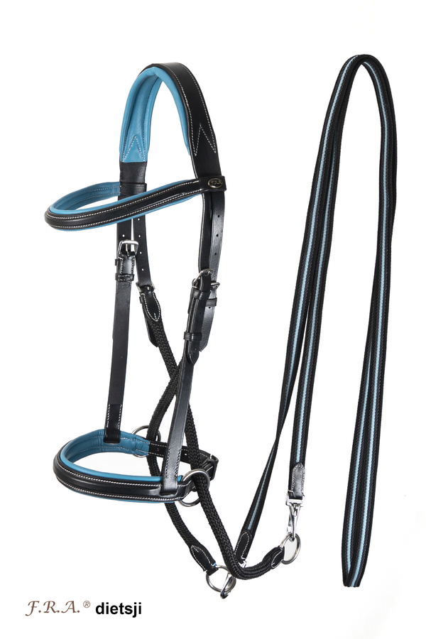 F.R.A® Dietsji Crossunder/Sidepull, black/blue