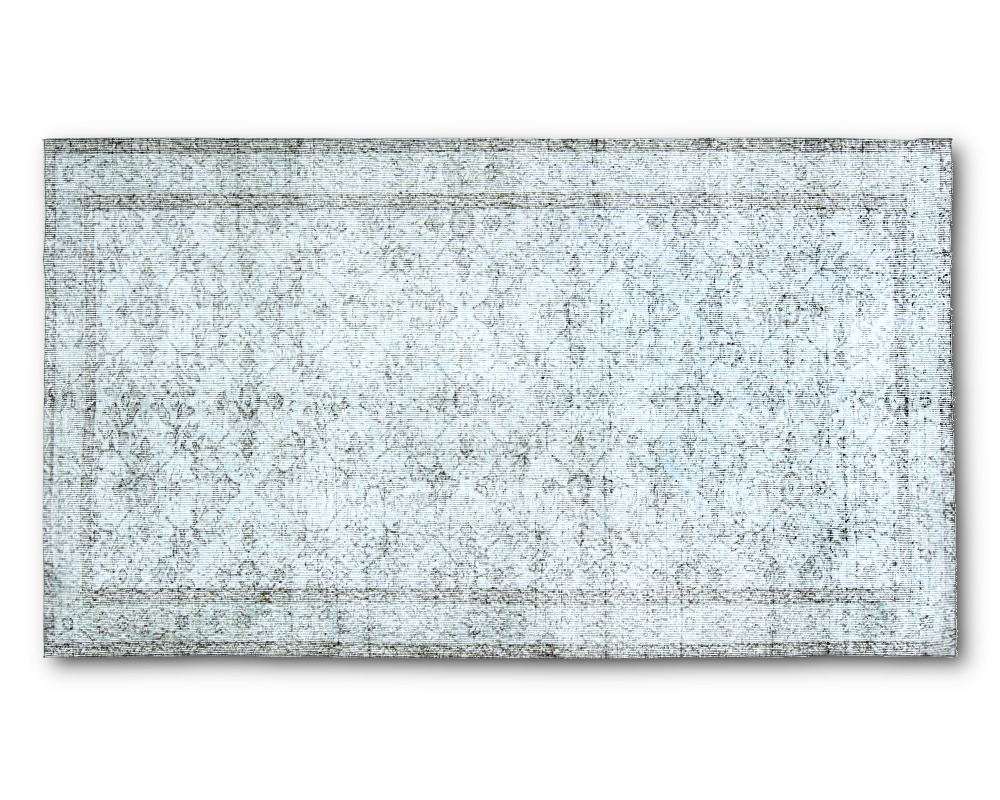 Unik vintage matta Ice Blue 153 x 267 cm