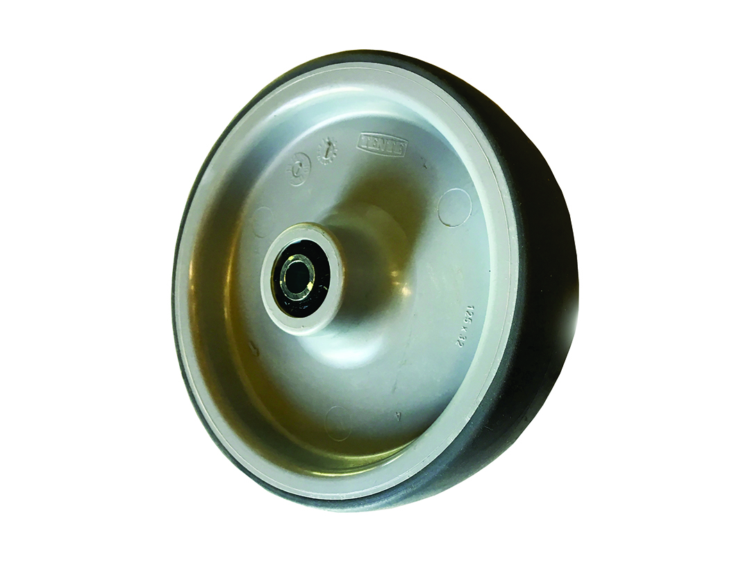 Hjul 125mm fast obromsat t hjulbalk Tml 240