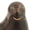 Gunnar Nylund (1956) Brown Joyous Seal Lion 22 cm