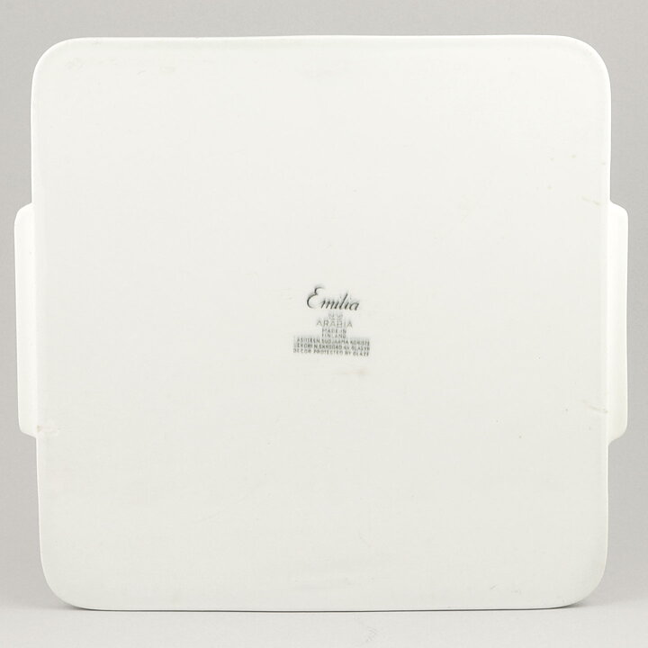 Raija Uosikkinen (Emilia 1959) Quadratic Tray with Graphic Motif 24 cm
