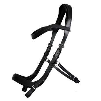 Träns med halv nosgrimma. Horses "Anatomic". Full