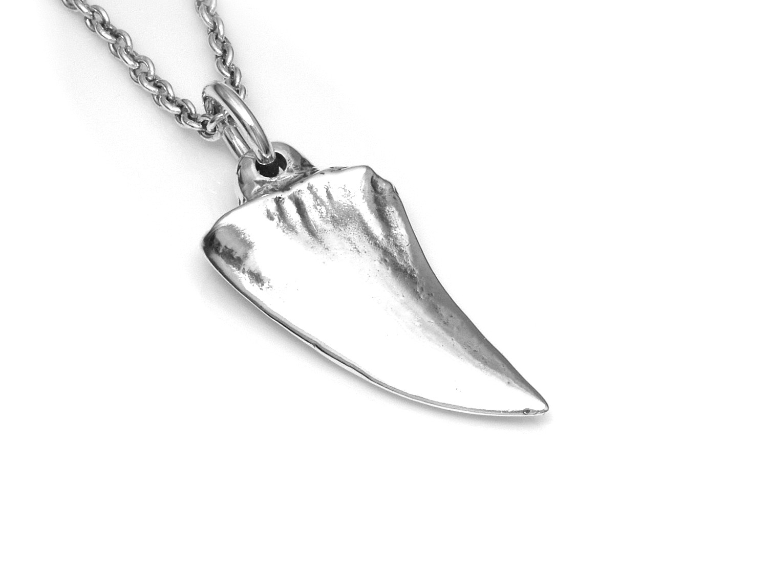 Hajtand Halsband, Haj Smycke i Silver - 3