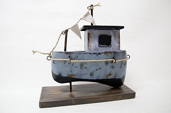 Plåt Fiskebåt 30x30x10 cm