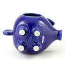 Lisa Larson (Matilda 1962) Blue Studio Pig Candleholder 12/9 cm