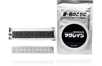 Kulplåster, Magrain, kirurgiskt stål, non plated, ion, genomskinlig häfta, Sakamura, 300 st