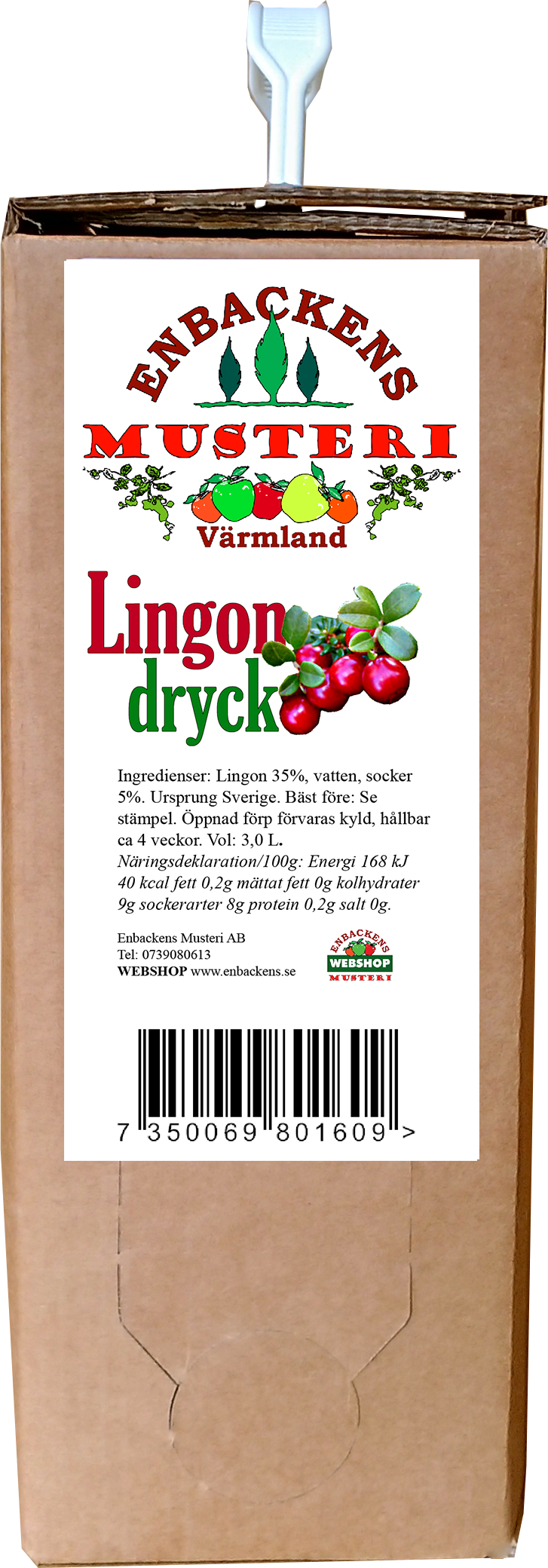 Preiselbeer-Getränk 3 Liter