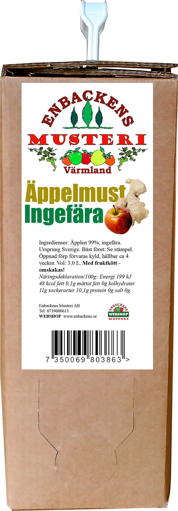 Apfelmost/Ingwer 3 Liter